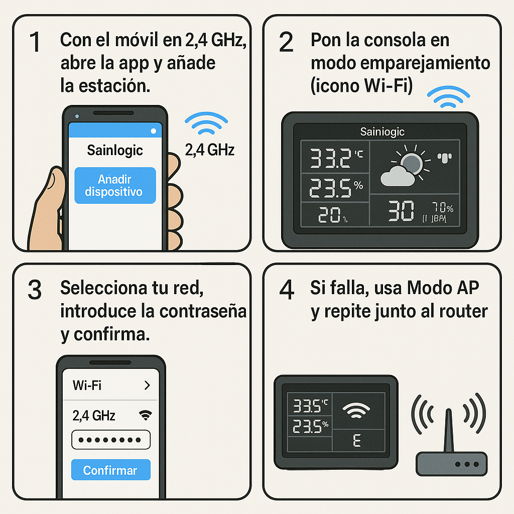 Sainlogic FT0835 WiFi: Conexión y Señal Paso a Paso - AgriculturaIA