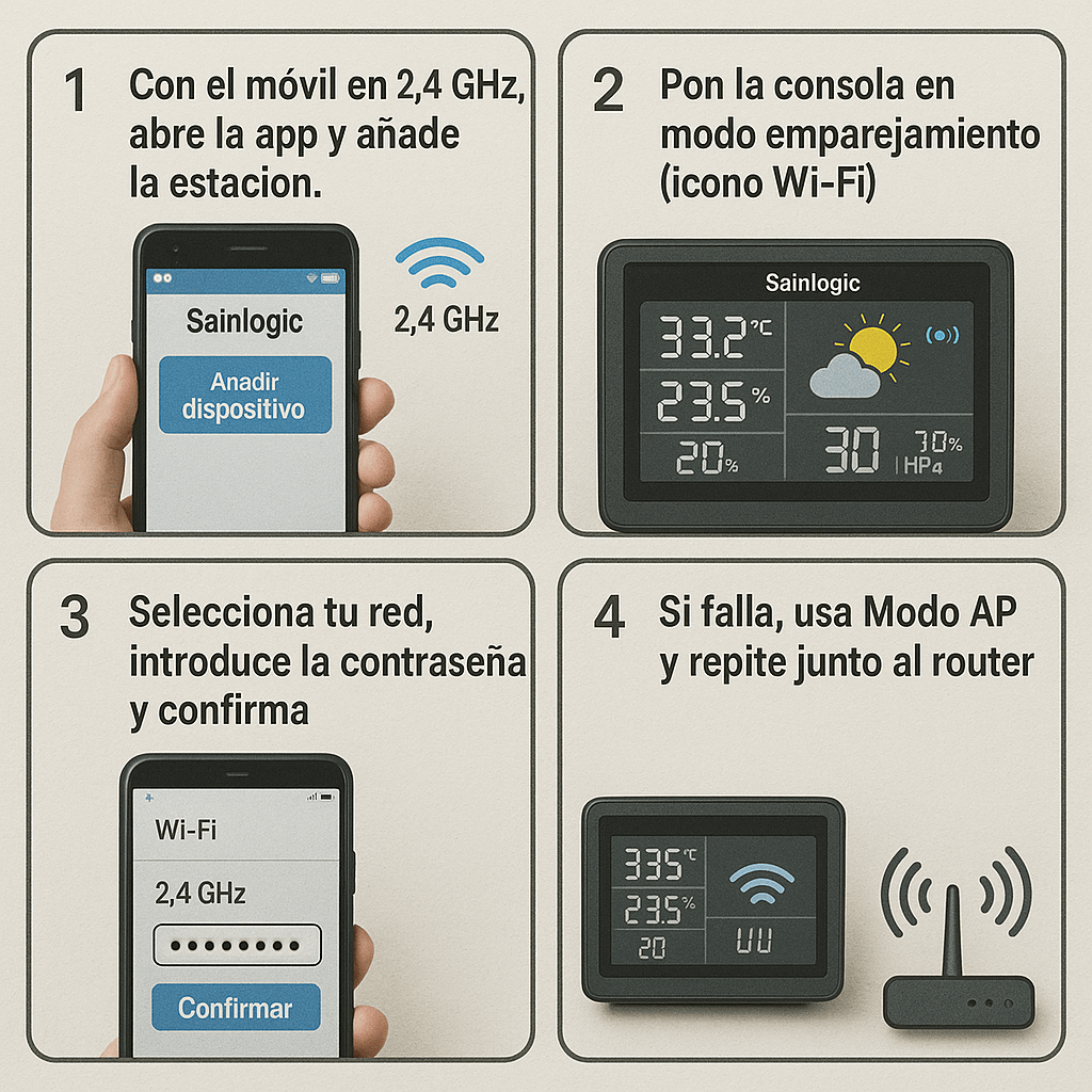 Sainlogic FT0835 WiFi: Conexión y Señal Paso a Paso - AgriculturaIA