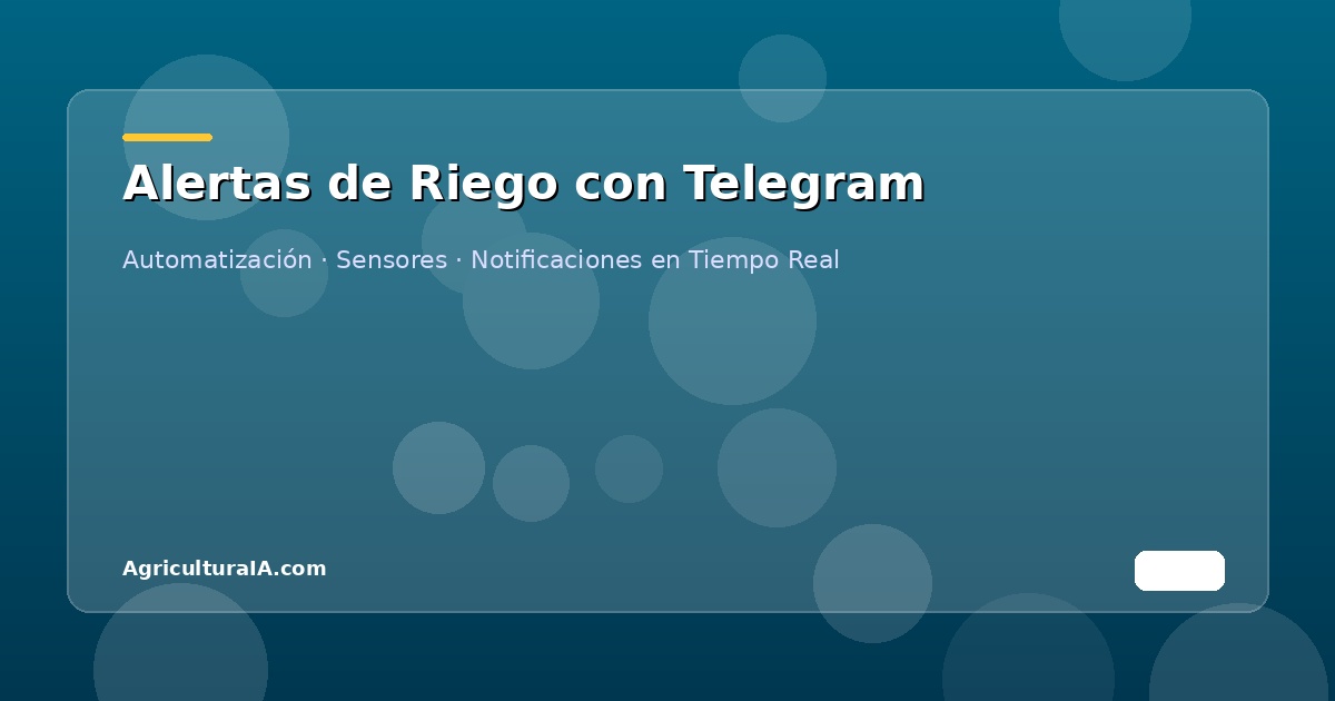 Sistema de alertas de riego automático con sensores de humedad conectados a Telegram para agricultores