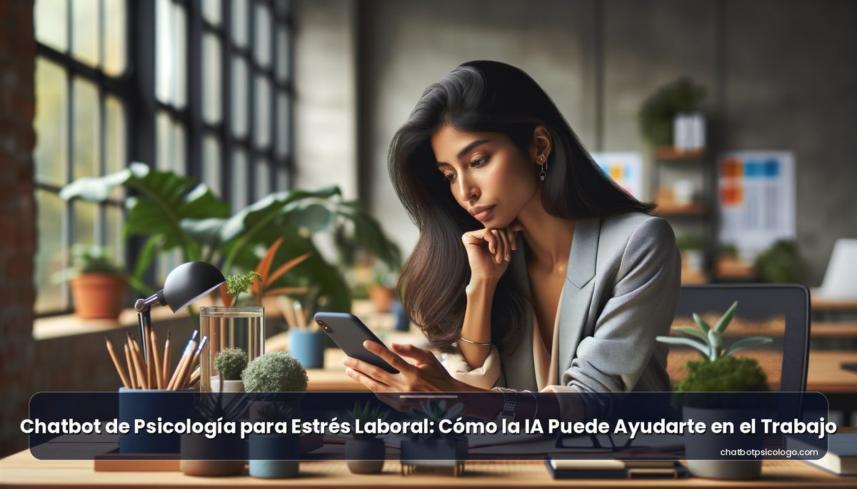 Chatbot de Psicología para Estrés Laboral: Cómo la IA Puede Ayudarte en el Trabajo
