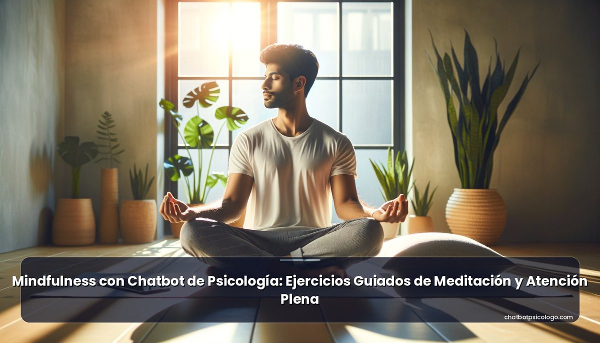 Mindfulness con Chatbot de Psicología: Ejercicios Guiados de Meditación y Atención Plena