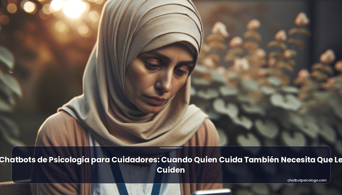 Chatbots de Psicología para Cuidadores: Cuando Quien Cuida También Necesita Que Le Cuiden