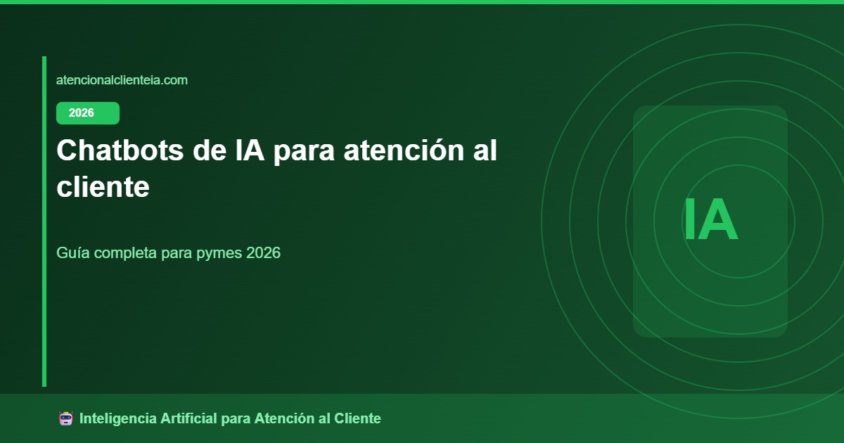Chatbot IA para Atención al Cliente en Pymes 2026
