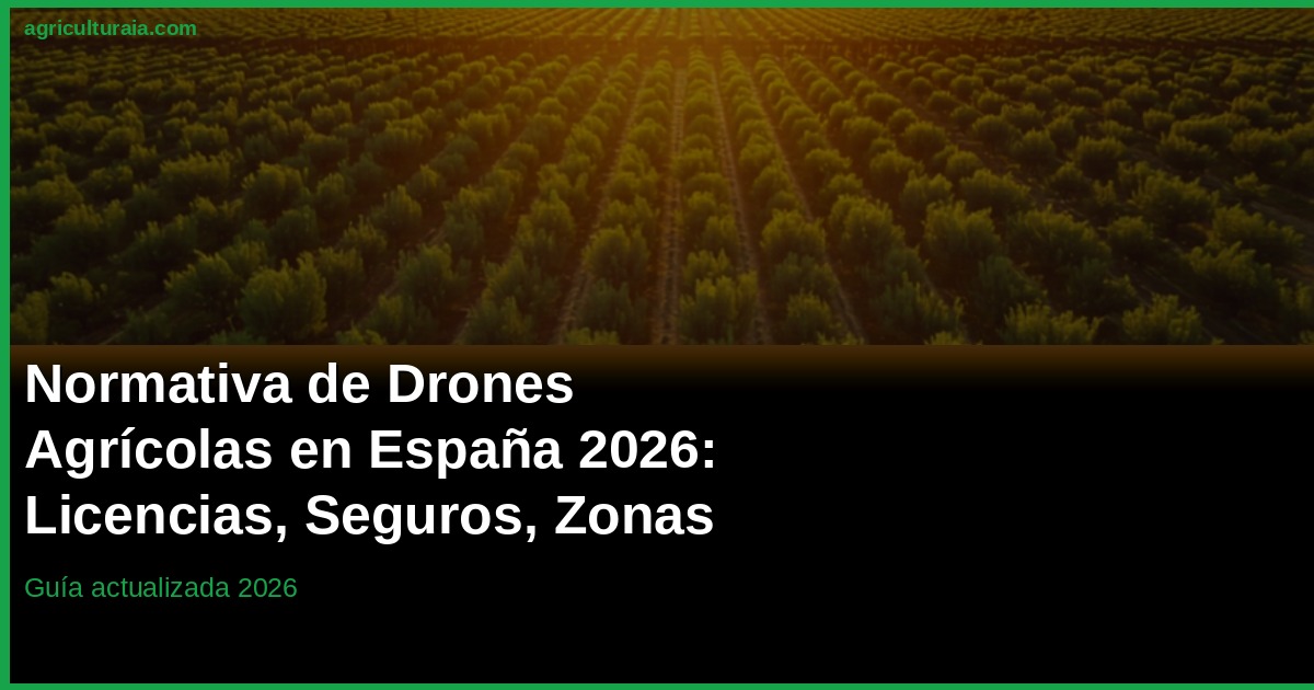 Normativa Drones Agrícolas España 2026: Licencias y Seguros