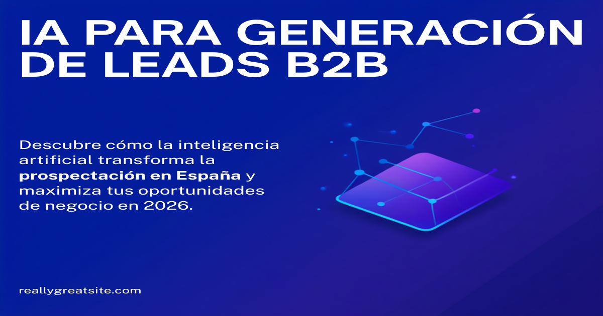 IA para Generación de Leads y Prospección B2B 2026