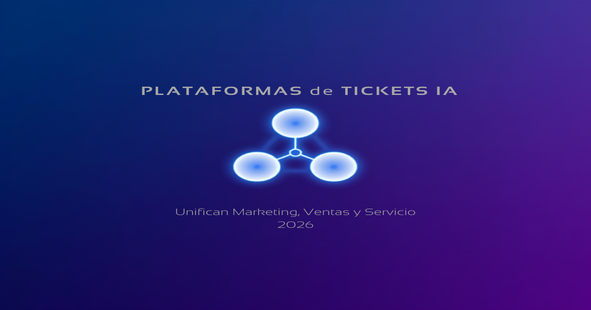 Plataformas de Tickets IA que Unifican Marketing 2026