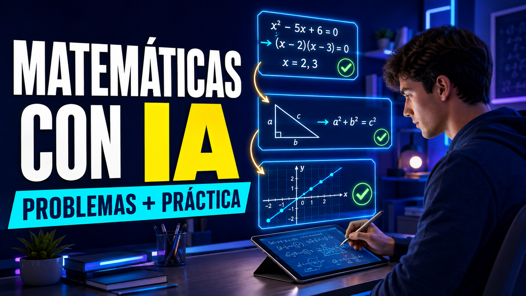 IA para estudiar Matemáticas: problemas y práctica con IA