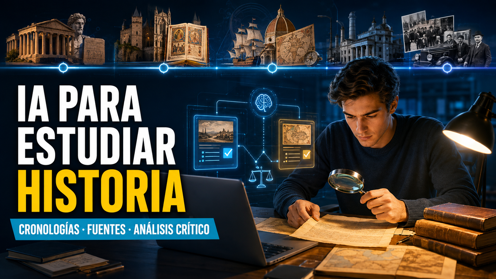 IA para estudiar Historia: cronologías y análisis con IA