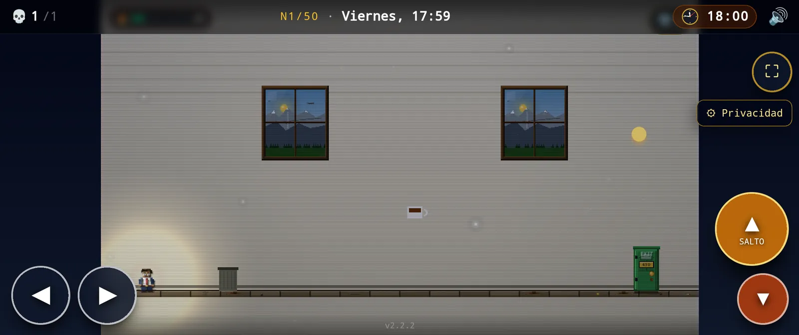 Nivel 1 de Burnout Devil reiniciado con el contador de muertes en uno