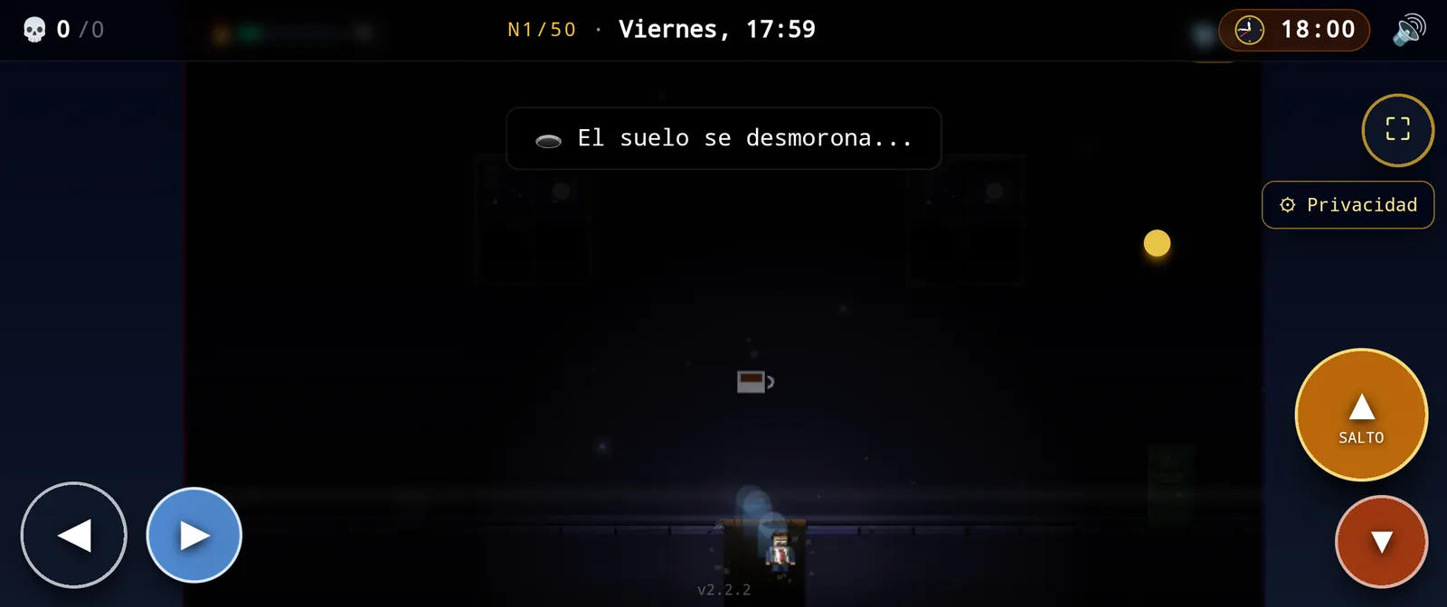Personaje de Burnout Devil cayendo por el suelo oculto que se desmorona