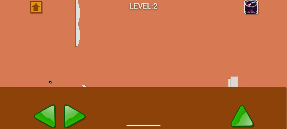 Pantalla del nivel 2 de Level Devil 3 tras completar el primer escenario