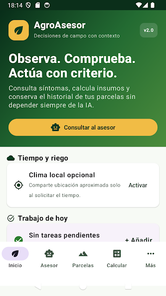 Captura oficial de AgroAsesor para Android