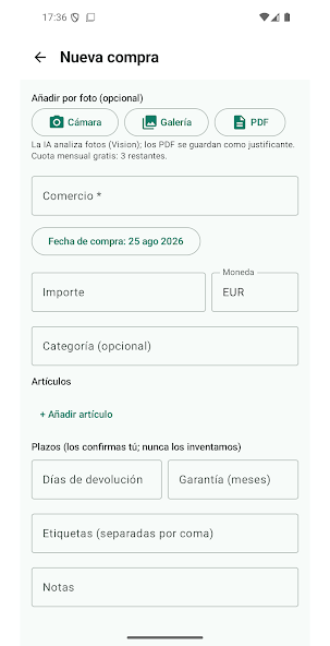 Captura oficial de Devuélvelo IA para Android
