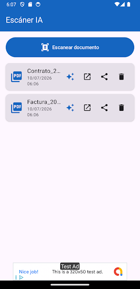 Captura oficial de Escáner IA para Android
