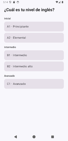 Captura oficial de InglesIA para Android