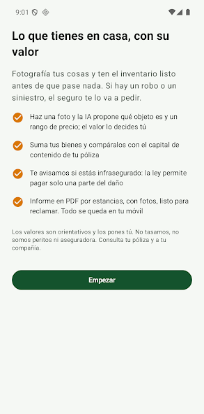 Captura oficial de Inventario Hogar IA para Android