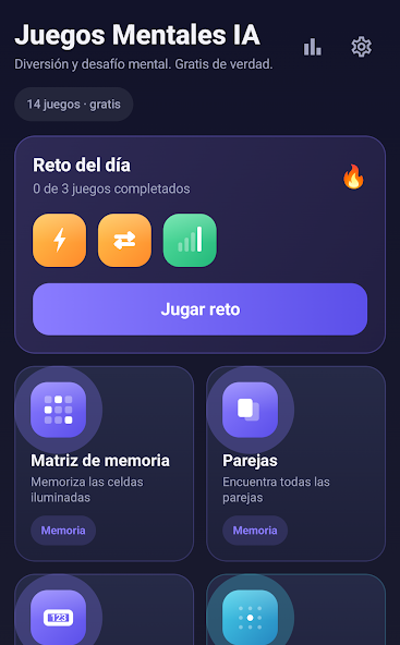 Captura oficial de Juegos Mentales IA para Android