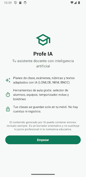 Imagen oficial de Profe IA para preparar materiales docentes con inteligencia artificial